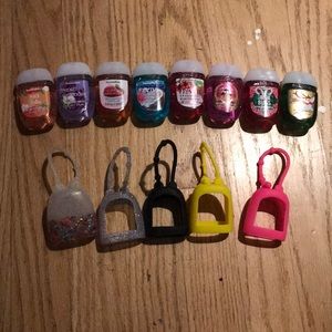 Bath and Body Works Hand Sanitizers And Cases.